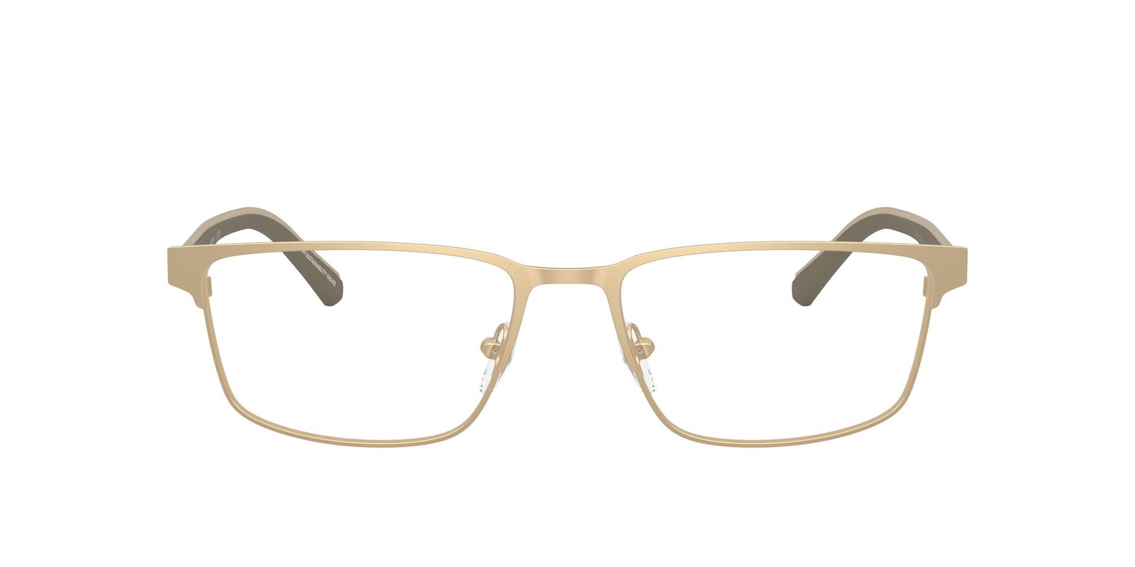 Zu sehen ist die Korrektionsbrille 1175 von Emporio Armani in der Farbe Gold.